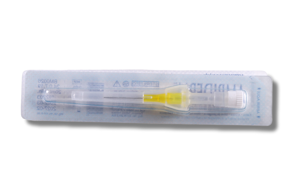 CATETER INTRAVENOSO 24G C/1PZA AMBIDERM | DIFAM